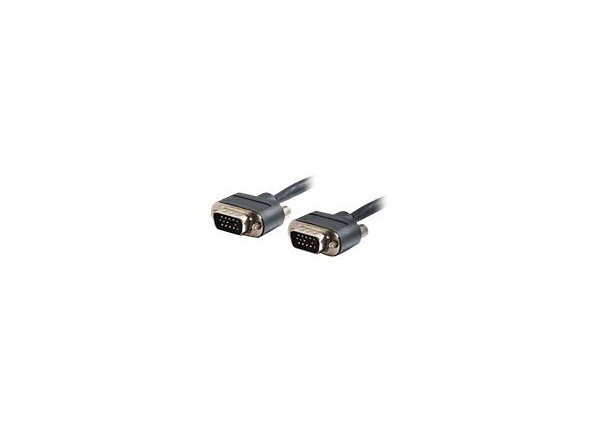 C2G Plenum-Rated HD15 SXGA Monitor/Projector Cable with Rounded Low Profile Connectors - VGA cable - 75 ft