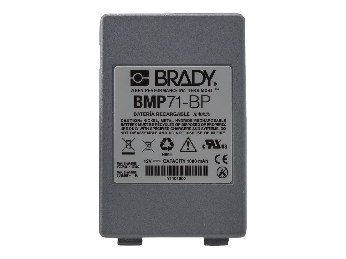 Brady BMP71 - printer battery - NiMH - 1800 mAh