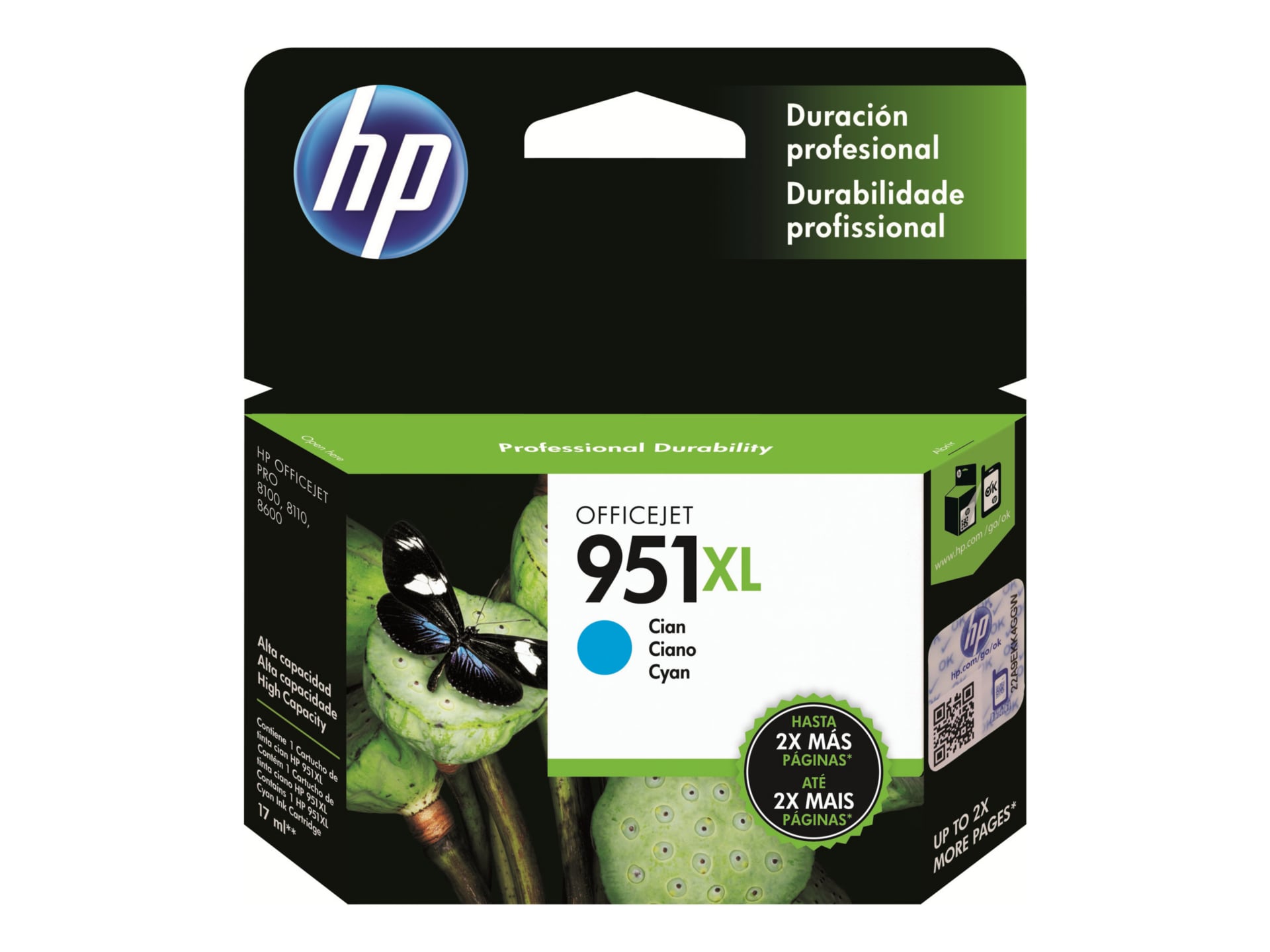 HP 951XL Cyan High Yield Ink Cartridge