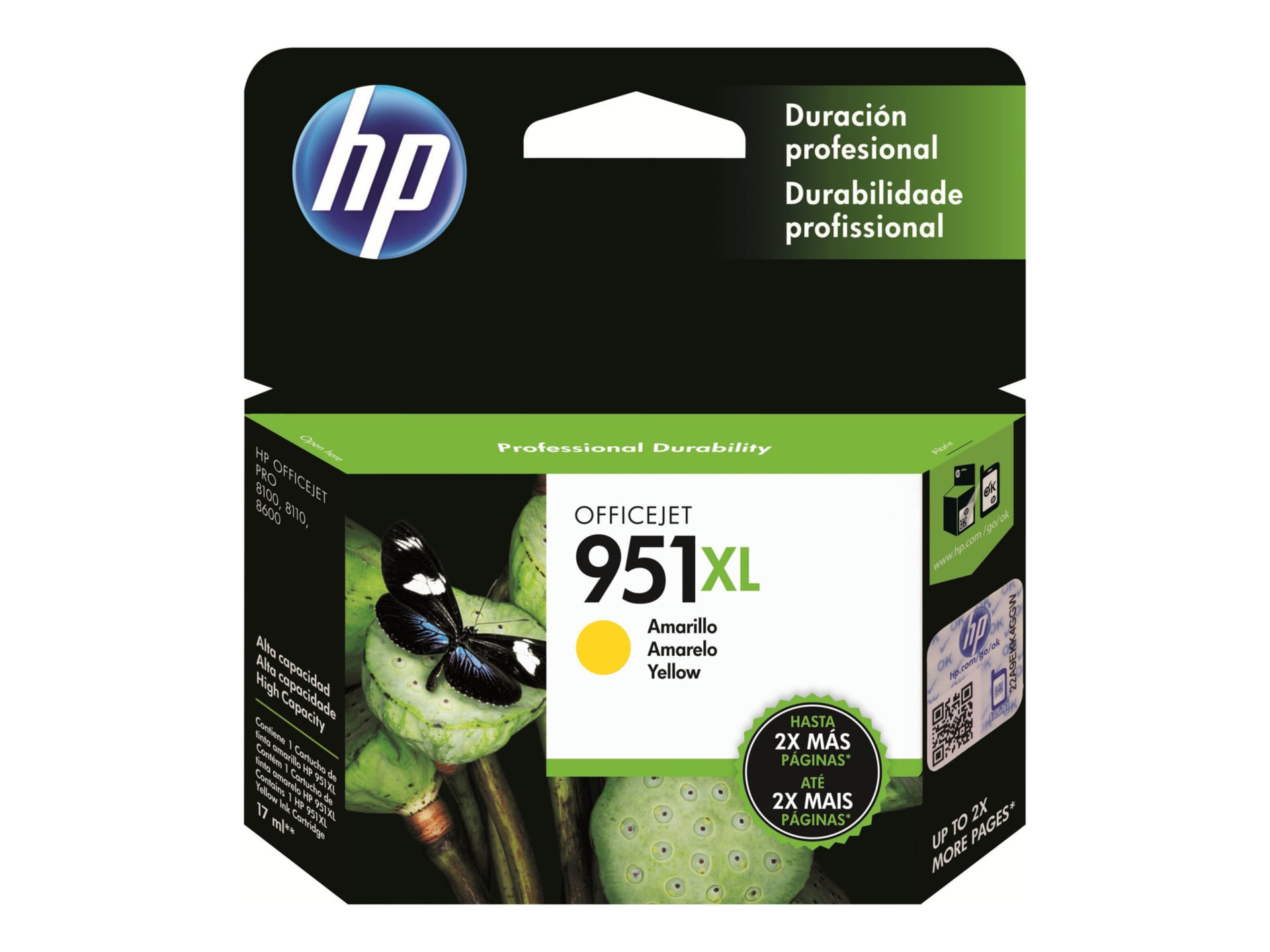 HP 951XL Yellow High Yield Ink Cartridge