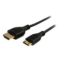 StarTech.com 6ft Mini HDMI to HDMI Cable Adapter 4K 30Hz - High Speed, Slim
