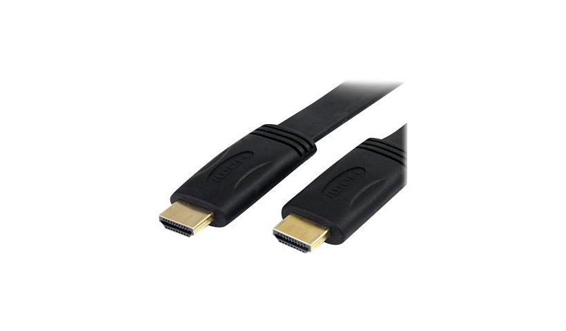 StarTech.com 25 ft Flat High Speed HDMI Cable with Ethernet - Ultra HD 4k x 2k HDMI Cable - HDMI to HDMI M/M