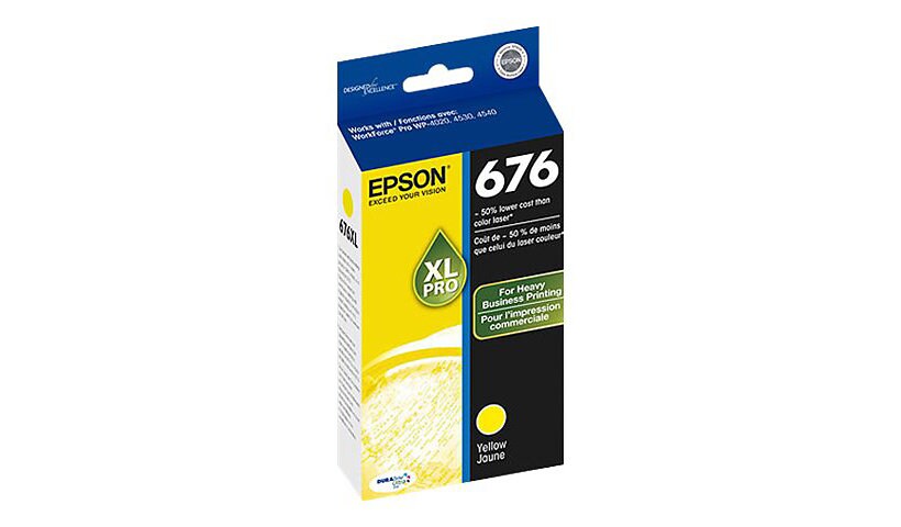 Epson 676XL - XL - yellow - original - ink cartridge