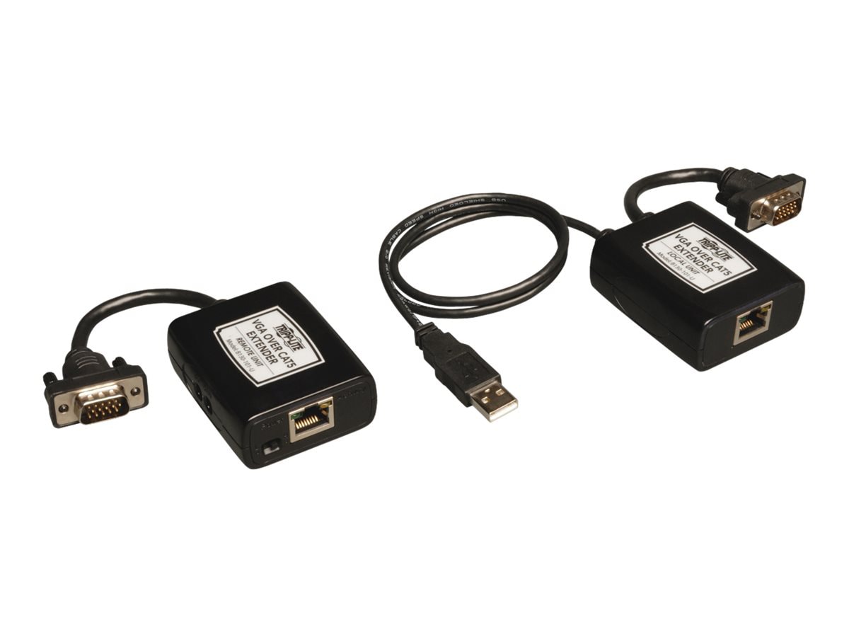 Tripp Lite VGA over Cat5/Cat6 Video Extender Kit USB Powered up to 500ft TAA/GSA - video extender