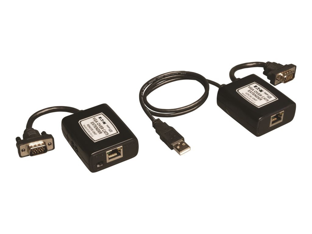 Tripp Lite VGA over Cat5/Cat6 Video Extender Kit USB Powered up to 500ft TAA/GSA - video extender