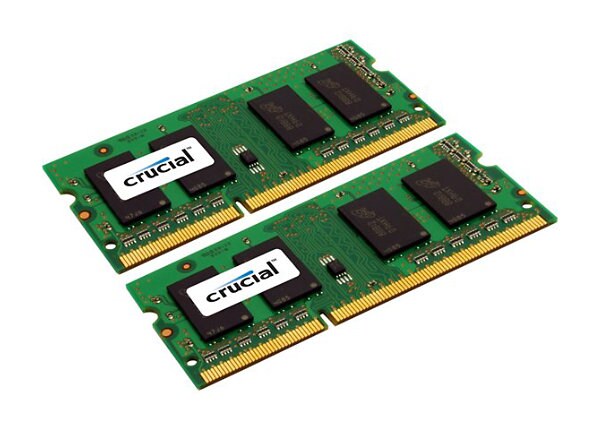 Crucial - DDR3 - 8 GB : 2 x 4 GB - SO DIMM 204-pin