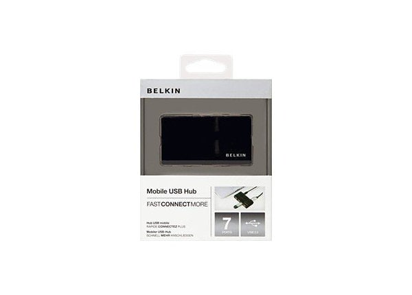 Belkin Mobile USB Hub - hub - 7 ports - desktop
