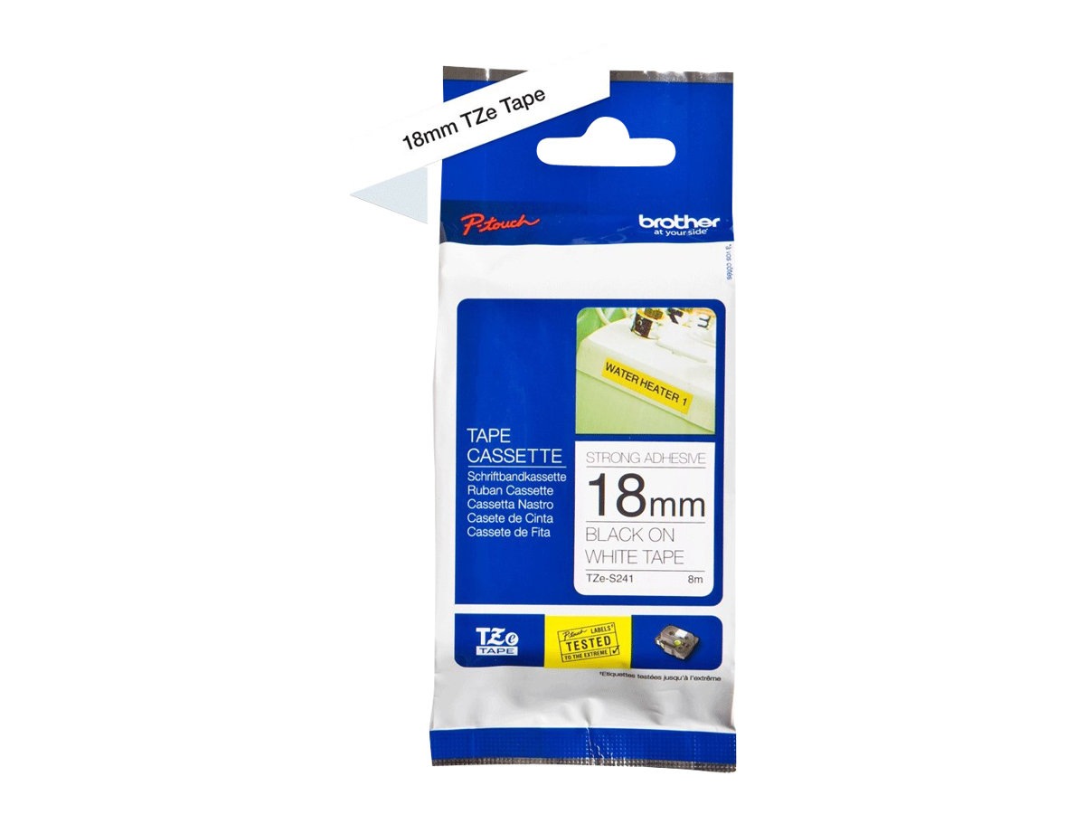 Brother TZe-S241 - laminated tape - 1 cassette(s) - Roll (1.8 cm x 8 m)