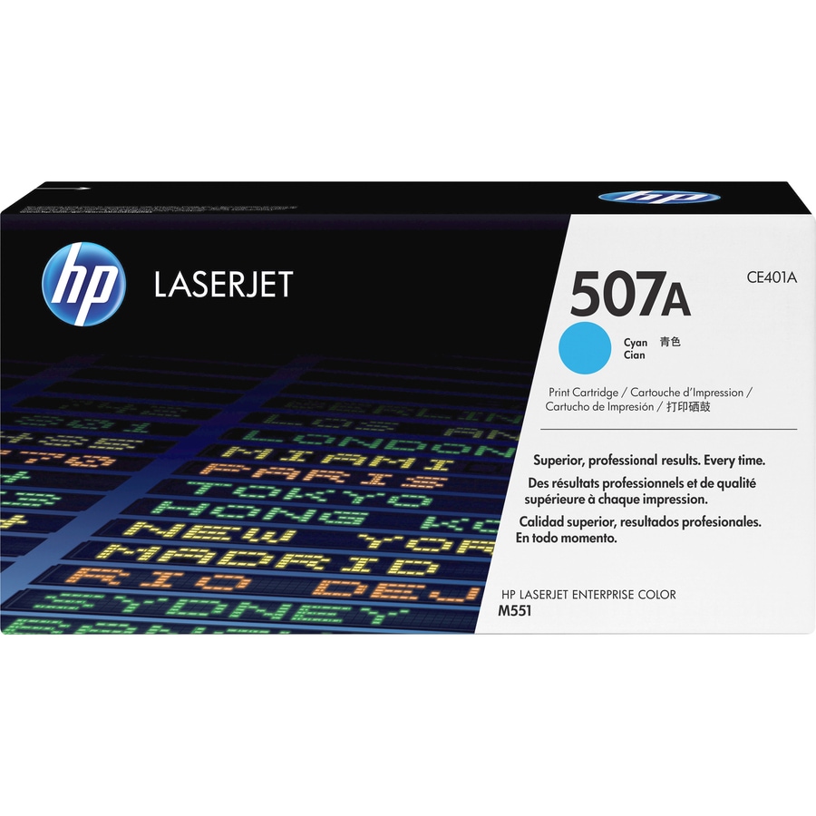 Thumbnail 6 of 23 for HP 507A Original Laser Toner Cartridge - Single Pack - Cyan - 1 Each