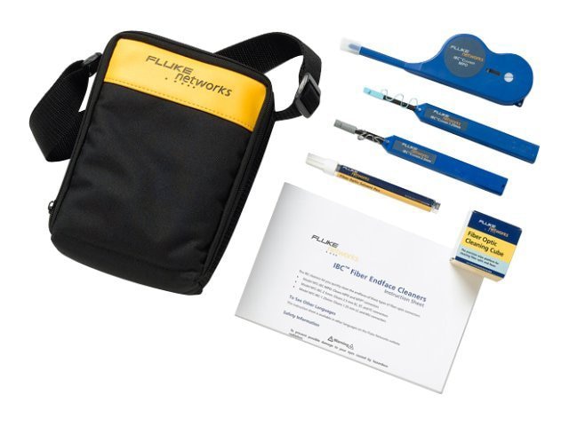 Fluke Networks Enhanced Fiber Optic Cleaning Kit - fiber-optic cleaning kit