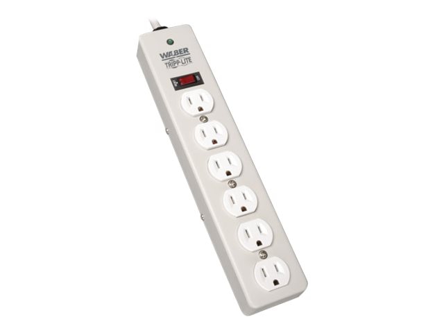Tripp Lite Waber Surge Protector Strip 6 outlet 6' Cord 1050 Joules - surge