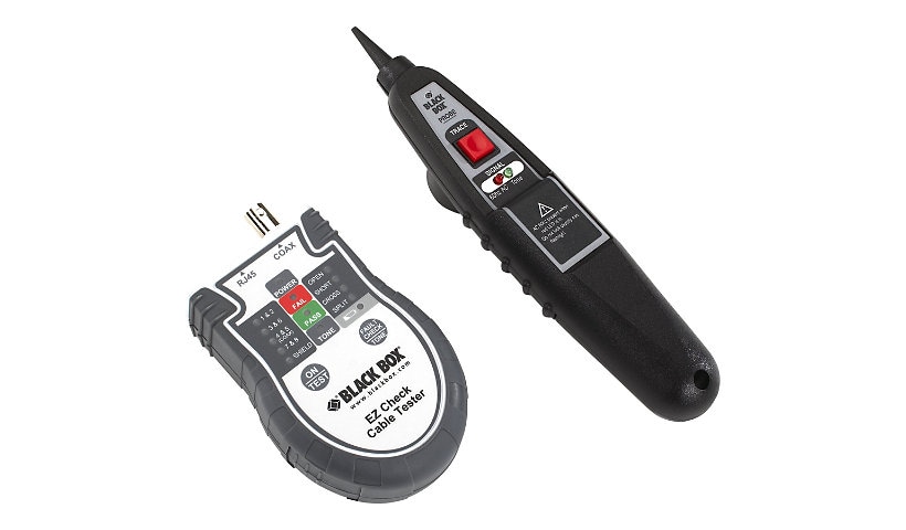 Black Box EZ Check Cable Tester with Probe - network tester kit