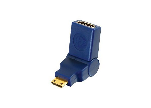 C2G Velocity 90° Rotating HDMI Female to HDMI Mini Male Port Saver Adapter - HDMI adapter