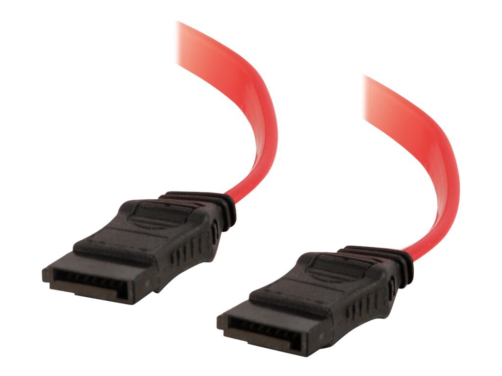 C2G 7-pin 180° 1-Device Serial ATA Cable - SATA cable - 30 cm