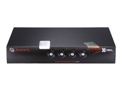 Avocent SwitchView SC640 - NIAP EAL2+ 4 port Desktop KVM /audio/ USB Switch