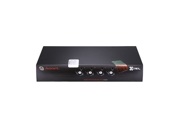 Avocent SwitchView SC640 - NIAP EAL2+ 4 port Desktop KVM /audio/ USB Switch