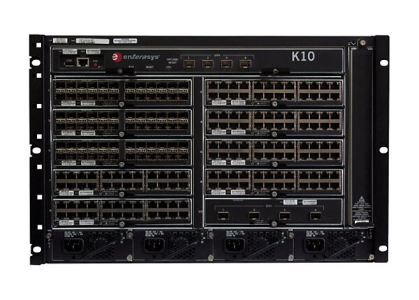 Extreme Networks K-Series 10 Slot Chassis and Fan Tray - switch - rack-mountable