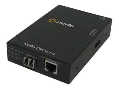 Perle S-1110-M2LC05 - fiber media converter - 10Mb LAN, 100Mb LAN, GigE