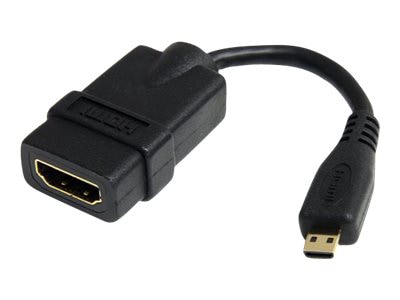 komponist eksplicit Magnetisk StarTech.com Micro HDMI to HDMI Adapter Dongle - 4K High Speed Micro HDMI  Type-D to HDMI Converter - HDADFM5IN - Audio & Video Cables - CDW.com