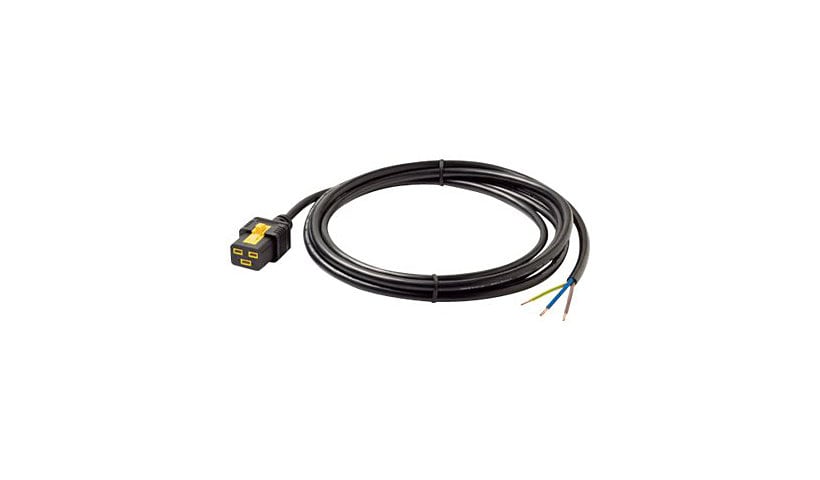 APC - power cable - IEC 60320 C19 to hardwire 3-wire - 10 ft