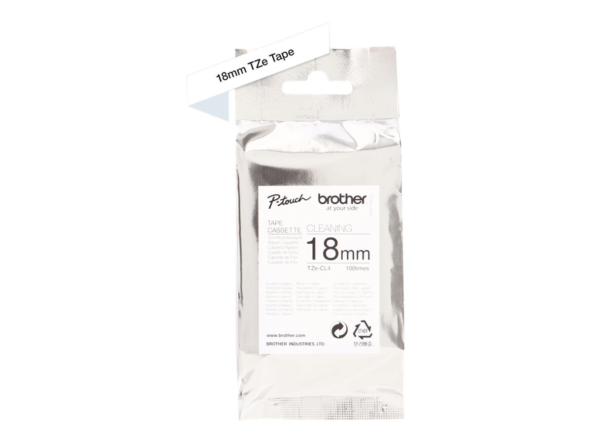 Brother TZe-CL4 - cleaning tape - 1 cassette(s) -