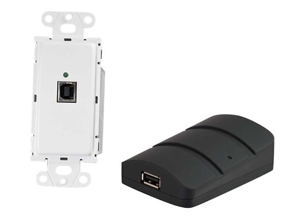 C2G TruLink USB 2.0 Superbooster Wall Plate Transmitter to Dongle Receiver Kit - USB extender - USB 2.0