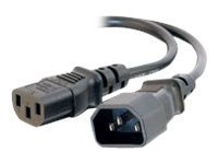 C2G 6ft Computer Power Extension Cord - 16 AWG, 250V IEC320C14 to IEC320C13