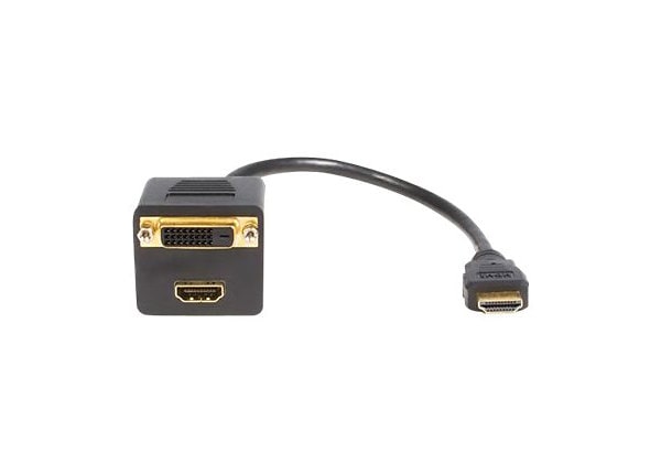 StarTech.com 1ft HDMI Splitter Cable,HDMI Male to DVI-D Female Adapter