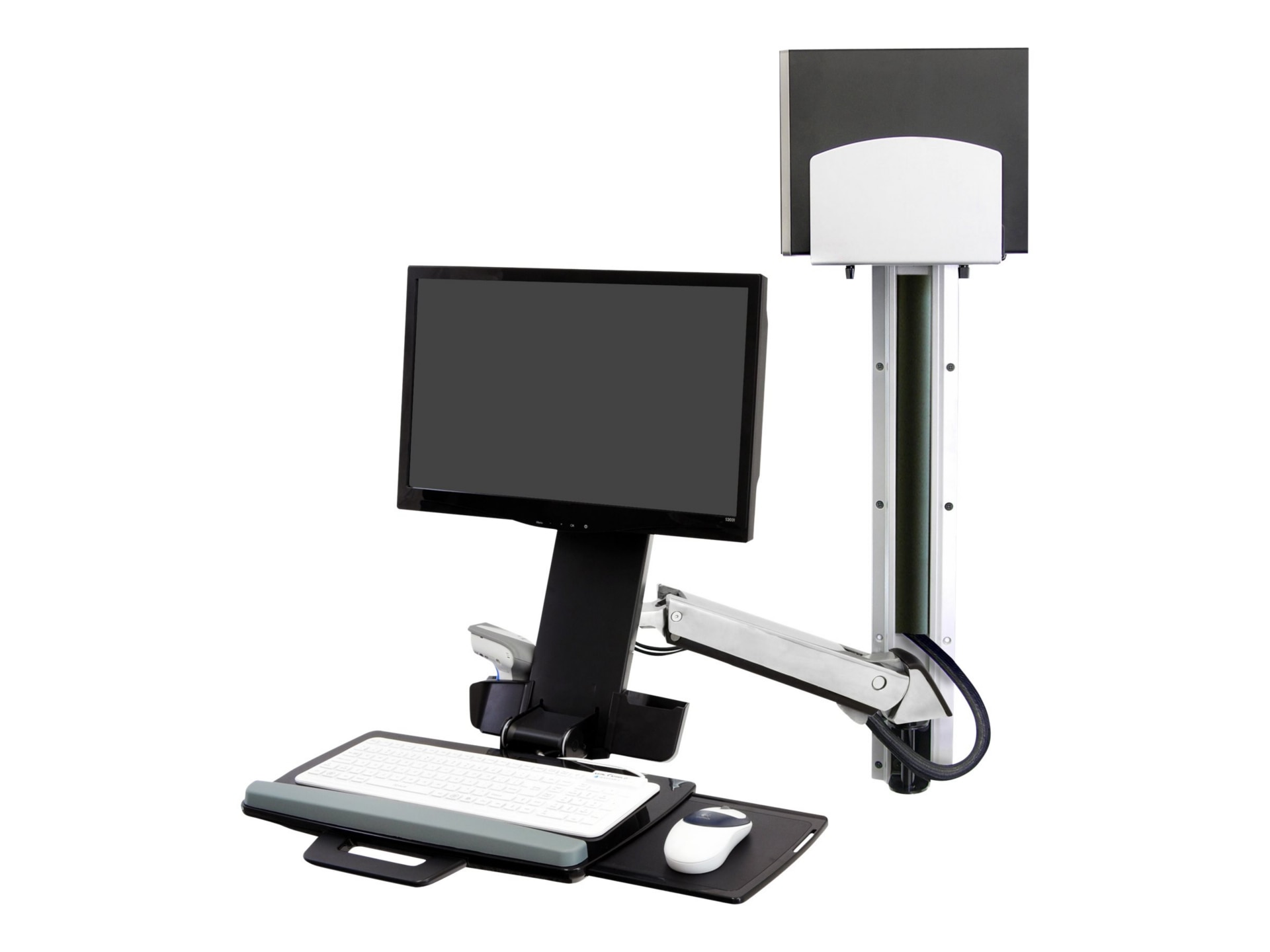 Ergotron StyleView mounting kit - Constant Force Technology - for LCD display / keyboard / mouse / barcode scanner / CPU