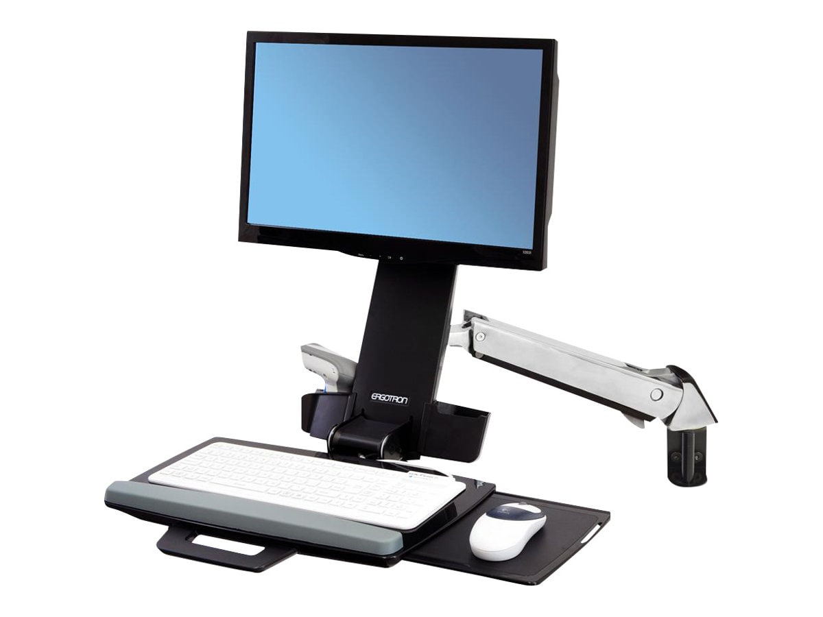 Ergotron StyleView Wall Mount Sit-Stand Combo Arm