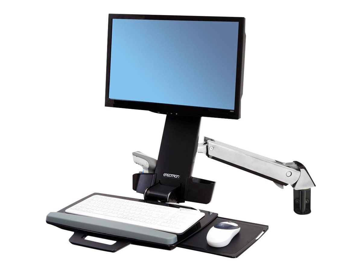 Ergotron StyleView mounting kit - for LCD display / keyboard / mouse / barcode scanner - polished aluminum