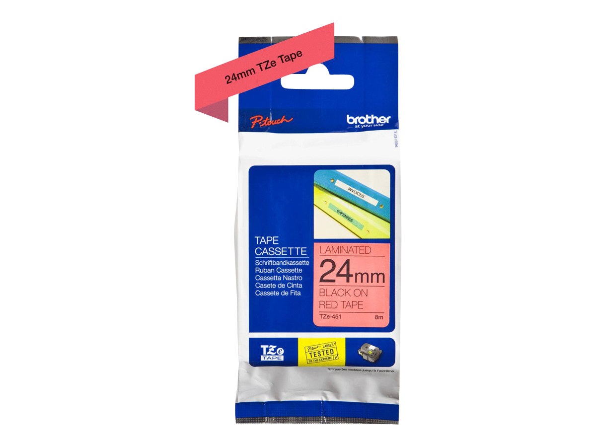 Brother TZe-451 - laminated tape - 1 cassette(s) - Roll (2.4 cm x 8 m)
