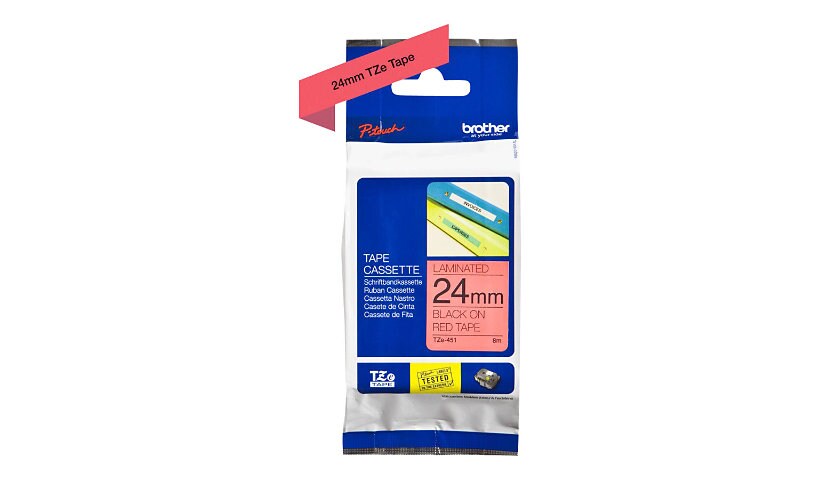 Brother TZe-451 - laminated tape - 1 cassette(s) - Roll (2.4 cm x 8 m)