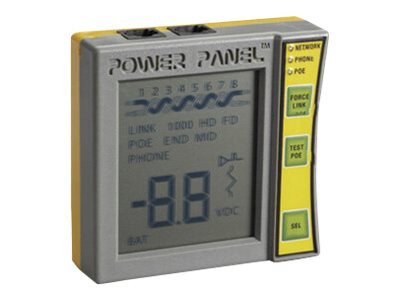 Black Box Power Panel CAT5/CAT6 DVM and Network PoE Tester - network tester