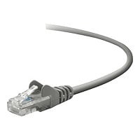 Belkin Cat5e/Cat5 2ft Grey Snagless Ethernet Patch Cable, PVC, UTP, 24 AWG, RJ45, M/M, 350MHz, 2'