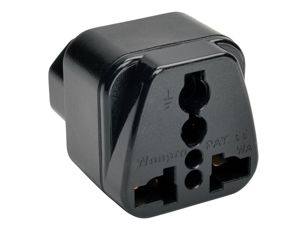 Tripp Lite International Power Outlet Adapter Plug UK French German to C13