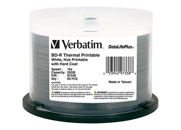 Verbatim DataLifePlus - BD-R x 50 - 25 GB - storage media