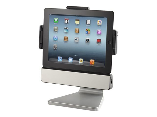 SMK LINK IPAD 2, 3 STAND WITH SPEAKERS CHARGES, SYNCS, TILTS, ROTATES TAA