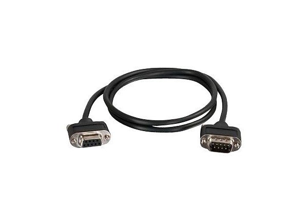 C2G 3ft Serial RS232 DB9 Null Modem Cable Low Profile Connectors M/F -CMG