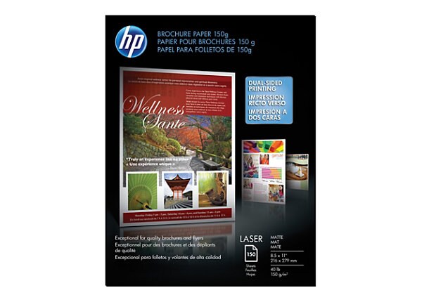 HP - brochure paper - 150 sheet(s) - Letter - 150 g/m²