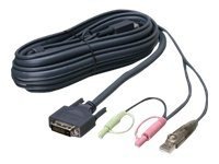 IOGEAR G2L7D03UDTAA - video / USB / audio cable - TAA Compliant - 10 ft