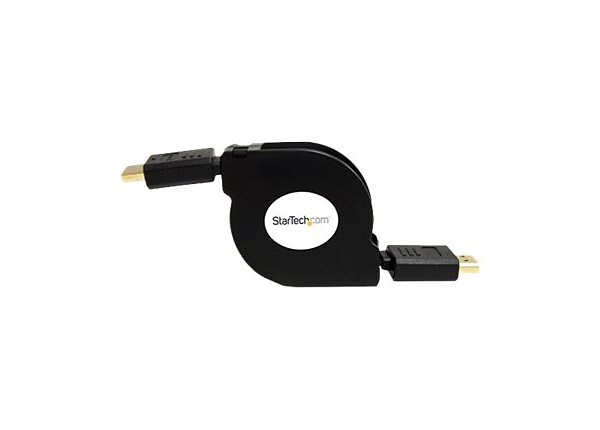 StarTech.com High Speed Retractable HDMI Cable - HDMI to HDMI Micro - M/M - HDMI cable - 1.2 m