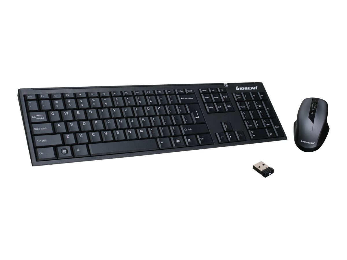 IOGEAR Long Range Wireless Keyboard & Mouse Set