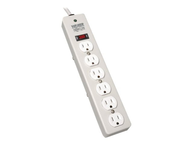 Tripp Lite Waber Surge Protector Strip 6 outlet 6' Cord 2100 Joules - surge protector - 1.8 kW