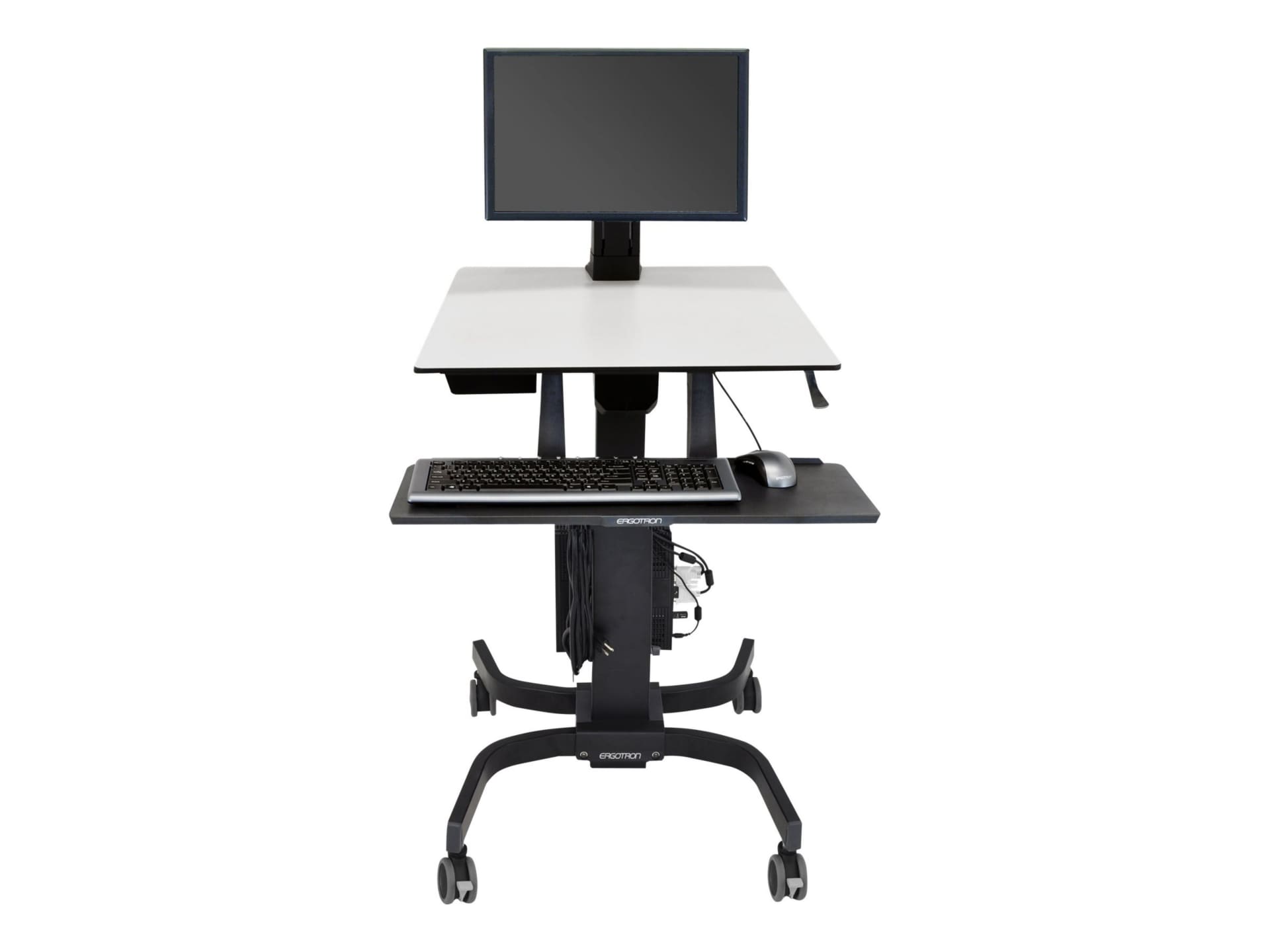 Ergotron WorkFit-C Single LD Sit-Stand Workstation - cart