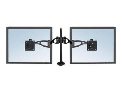 Fellowes Professional Series Depth Adjustable Dual Monitor Arm - mounting kit - adjustable arm - for 2 monitors - black