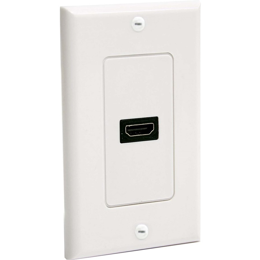 Vægt Teenager Grøn baggrund StarTech.com Single Outlet Female HDMI® Wall Plate White - HDMIPLATE -  Audio & Video Cables - CDW.com