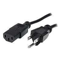 StarTech.com 10ft (3m) Heavy Duty Power Cord, NEMA 5-15P to C13 AC Power Cable, 15A 125V, 14AWG