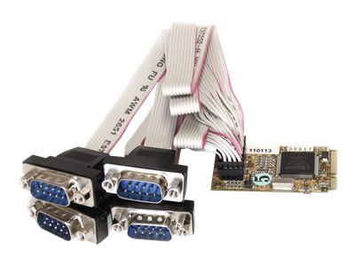 StarTech.com 4 Port RS232 Mini PCI Express Serial Card w/ 16650 UART (MPEX4