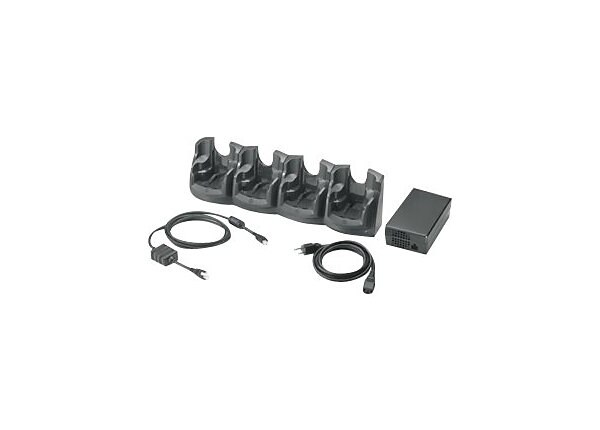 Motorola 4-Slot Charge Only Cradle Kit - handheld charging stand + power adapter